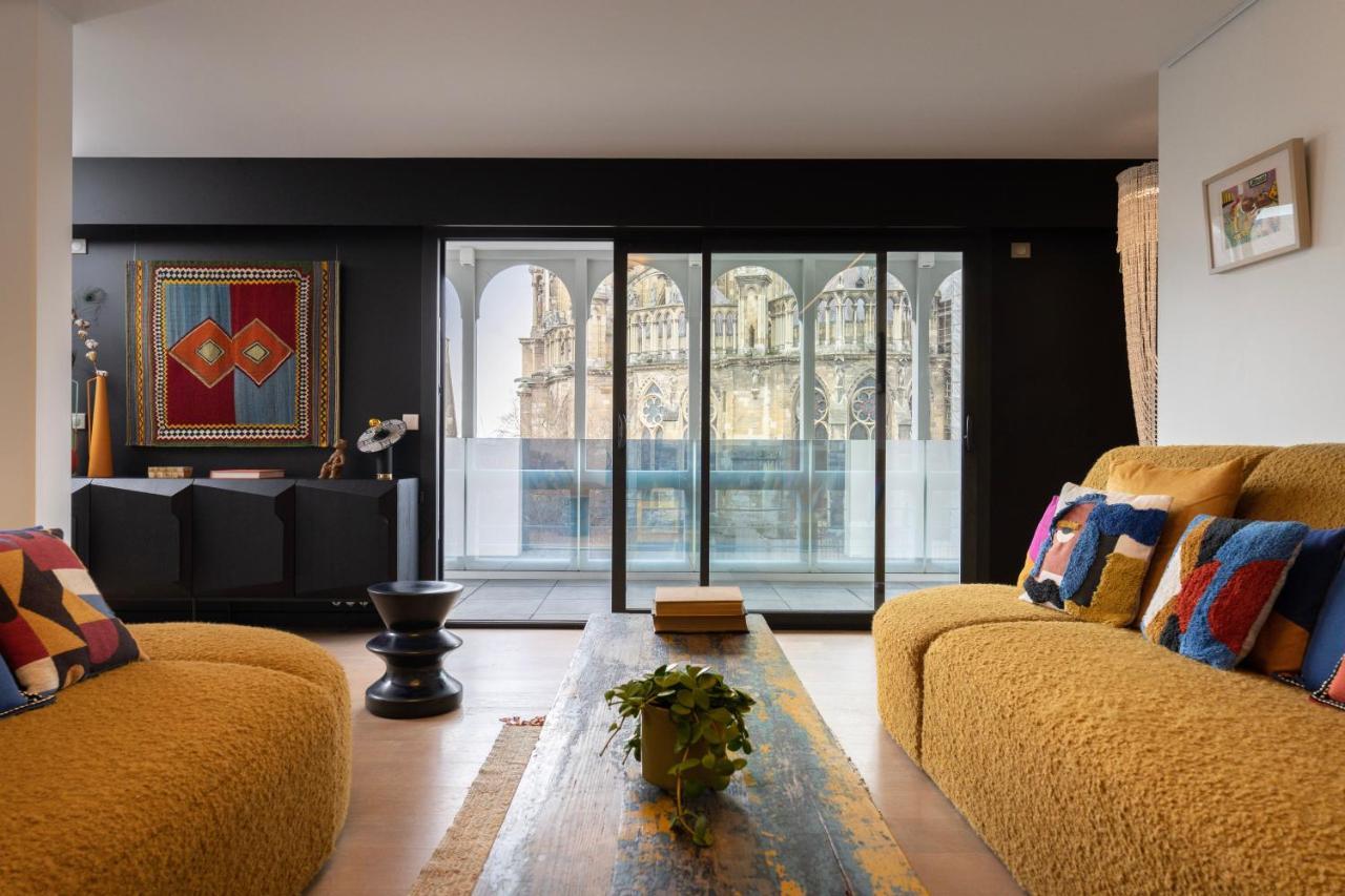 Les Suites 7 Anges - Parking, Vue Cathedrale & Centre Historique ランス エクステリア 写真