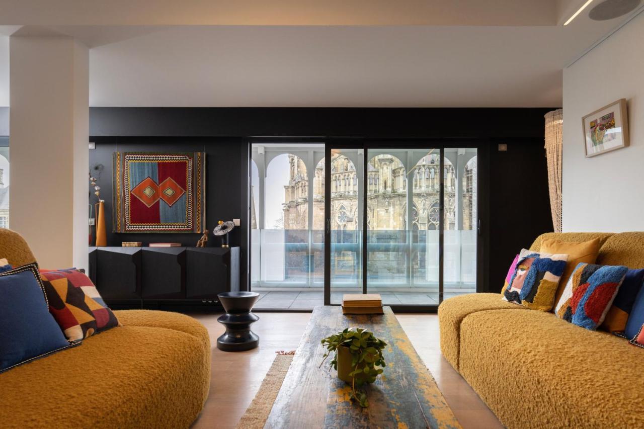 Les Suites 7 Anges - Parking, Vue Cathedrale & Centre Historique ランス エクステリア 写真