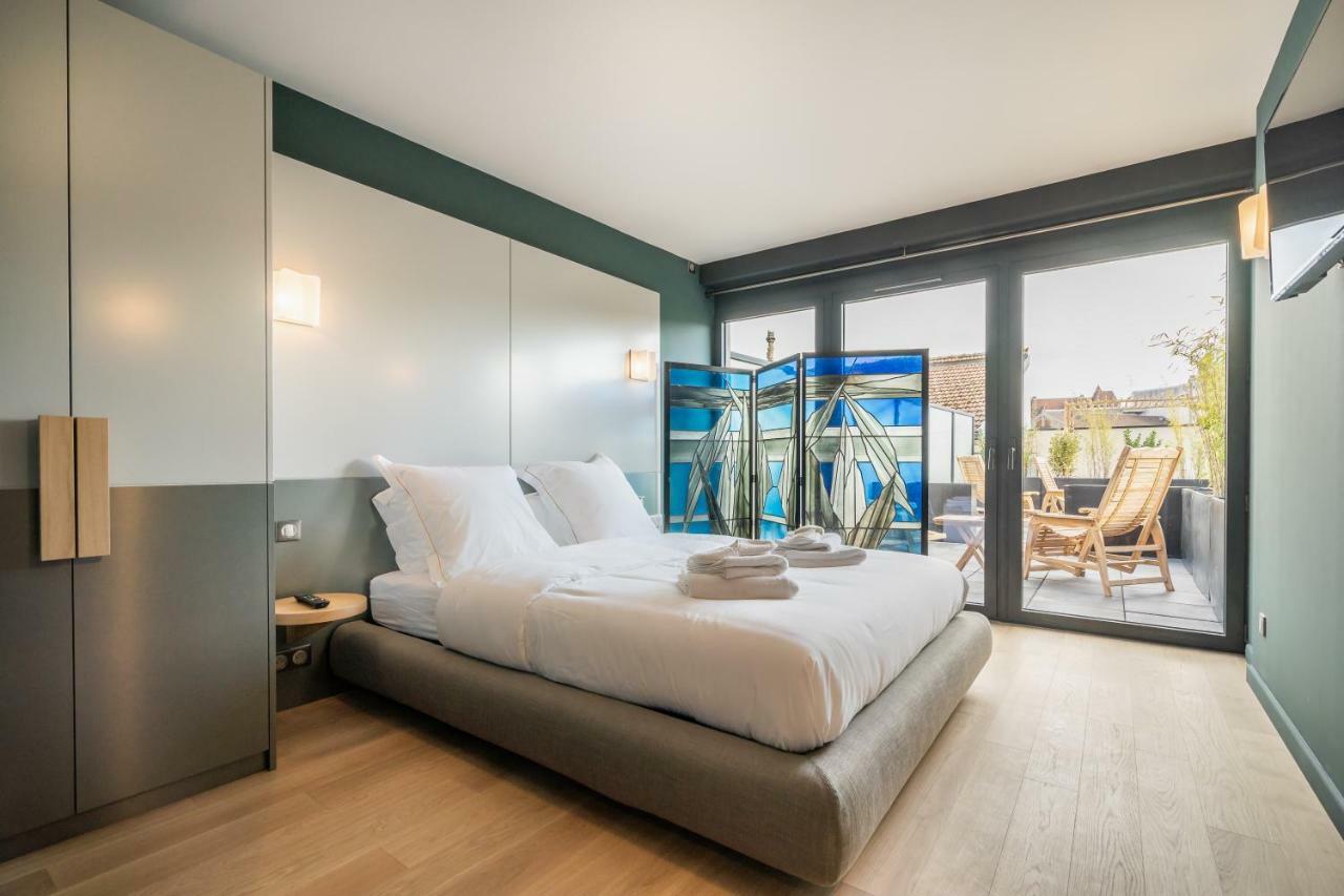 Les Suites 7 Anges - Parking, Vue Cathedrale & Centre Historique ランス エクステリア 写真